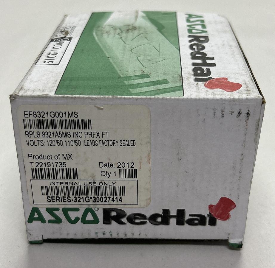 Used ASOC,EF8321G001MS,SOLENOID VALVE 120V NEW