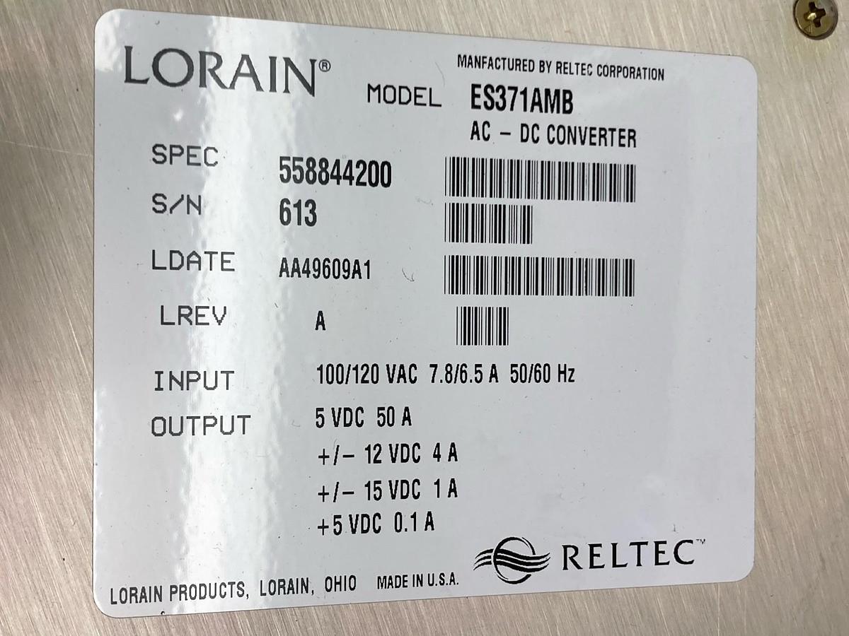 Reliance Electric,57493A,376W Power Supply 100/120Vac 7.8/6.5A 50/60Hz