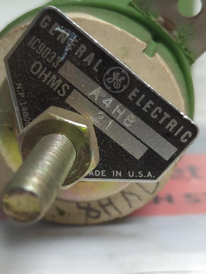 Used GE,IC9033 A4H8,POWER RESISTOR 21 OHMS PRE-OWNED