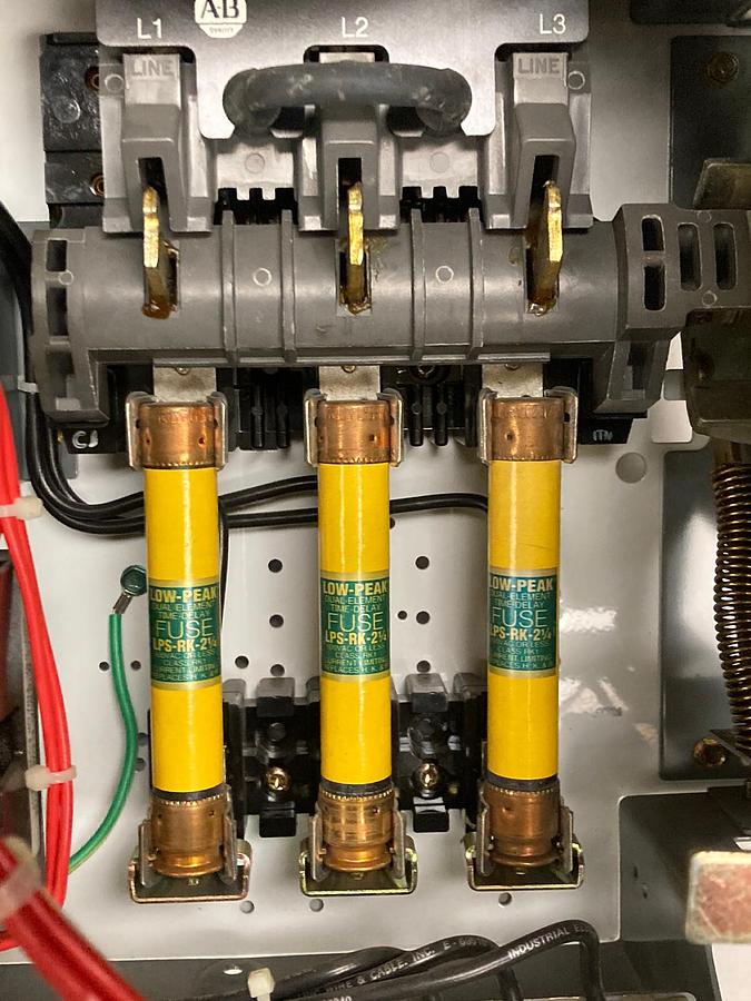 Used Allen-Bradley,2100 2112B,Size 1  Fused MCC 12 INCH Starter Feeder Bucket