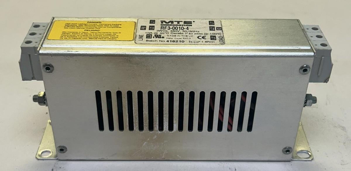 Used MTE,RF3-0010-4,FILTER 10A 480V