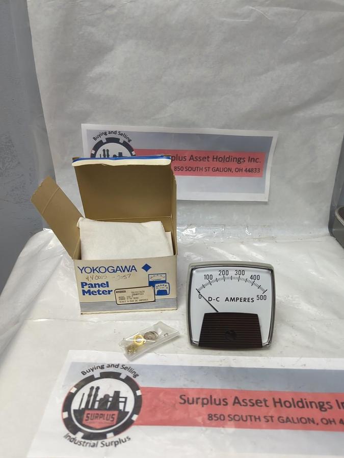 YOKOGAWA,250-3,PANEL METER 0-500 DC AMPERES NOS