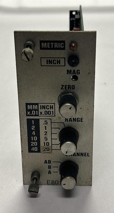 Used EDMUNDS GAGES,E8012,DUAL INPUT ELECTRONIC MODULE