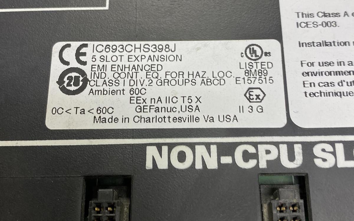 Used Ge Fanuc,IC693CHS398J,Five Slot Expansion Board