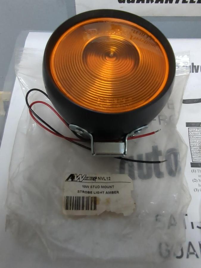 AWDIRECT,NVL12 10W,STUD MOUNT STROBE AMBER 10W PAR36 STROBE HEAD NOS