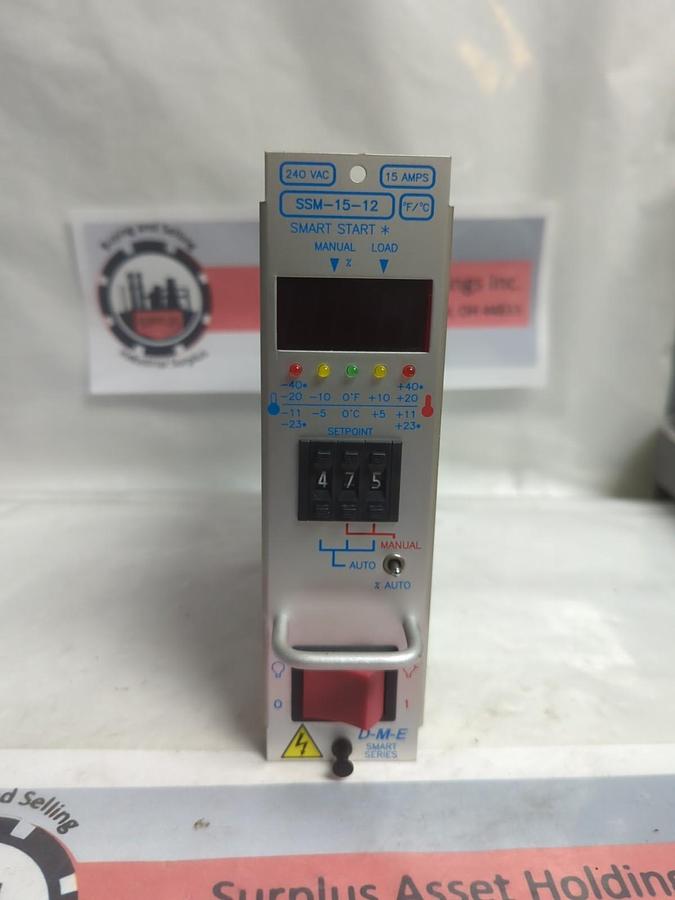 Used D-M-E,SSM-15-12,TEMPERATURE CONTROLLER 240VAC 15 AMP PRE-OWNED