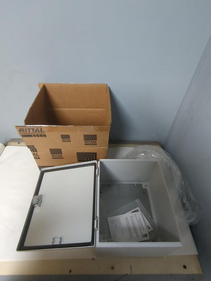 RITTAL,JB 8018125,12X10X8 INDUSTRIAL CONTROL PANEL ENCLOSURE CARBON STEEL NEW