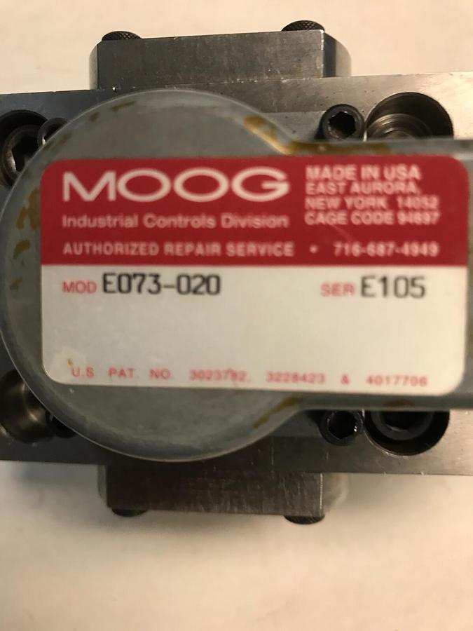 Used Moog,E073-020,Servo Valve Series E105 Factory Rebuilt