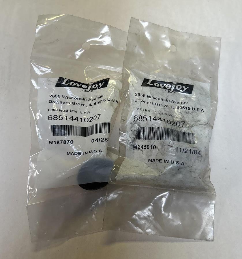 LOVEJOY,68514410207,L050 HUB 5/16 LOT OF 2 NOS
