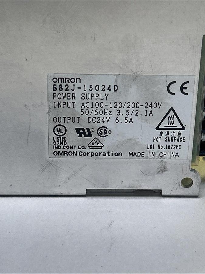 Used OMRON,S82J-15024D,POWER SUPPLY 24VDC