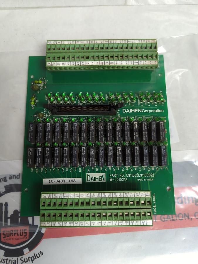 Used DAIHEN,L9110C(L9110C02),PC CARD W-L01521A PRE-OWNED