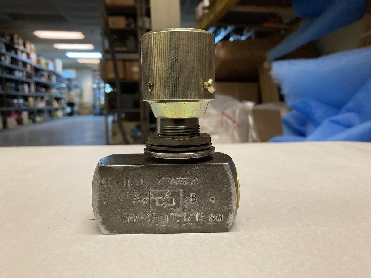Used Flutec,DRV-12-01.1/12 SM,Hydraulic Flow Control Needle Valve