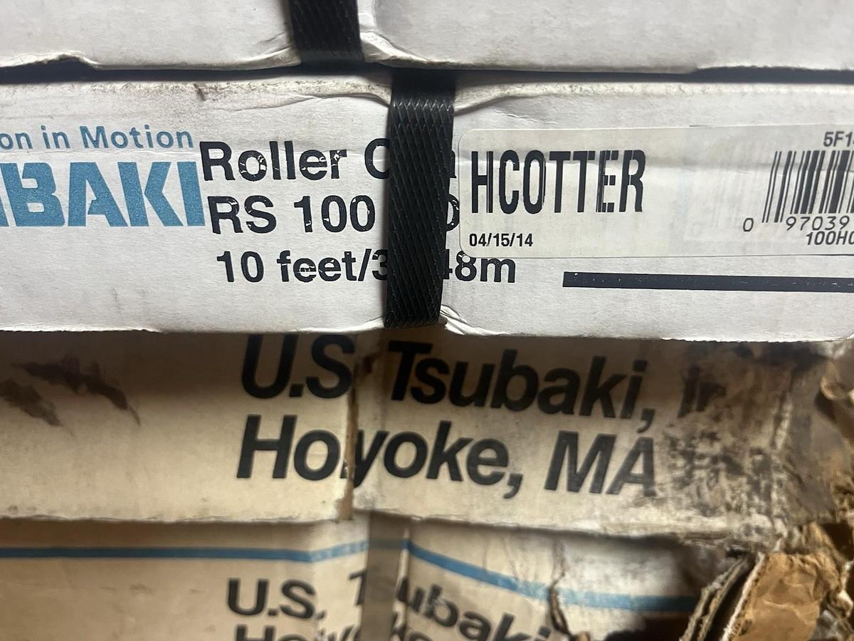 TSUBAKI,100HCB,RS100 HCOTTER ROLLER CHAIN 10FT