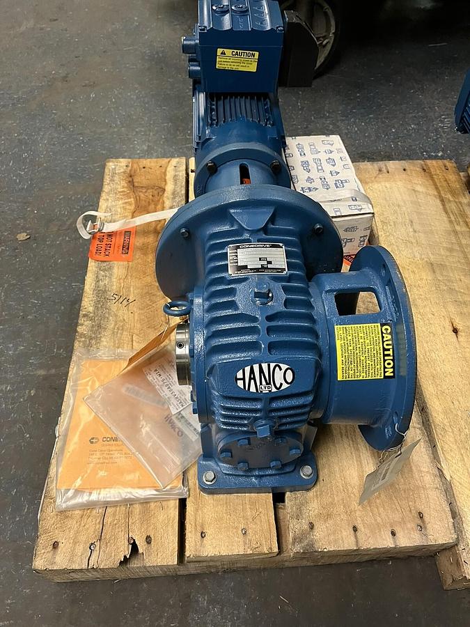 Used CONEDRIVE,MASRV30A075-W1A, GEAR DRIVE 54:1 SEW EURODRIVE DRN90L4/FC/MM15/MO/DH
