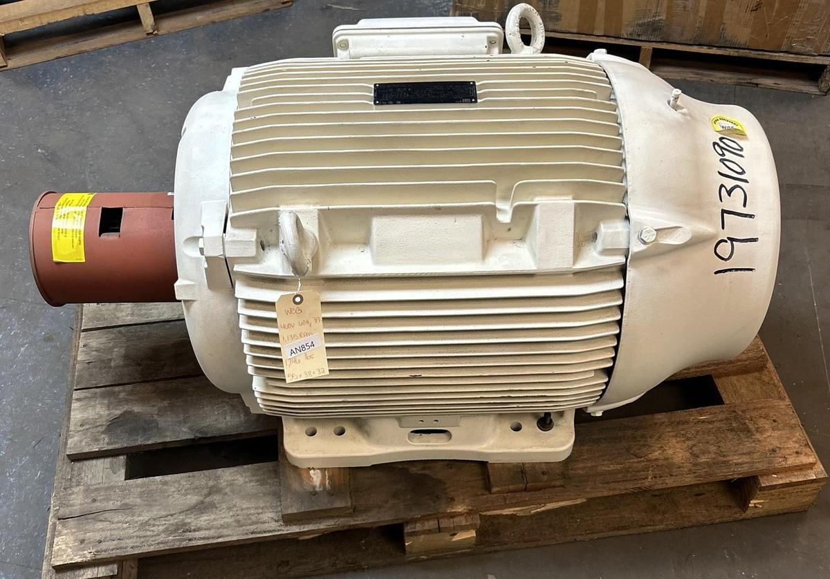 Used WEG,R07512ES3E0W444T-W22,SEVERE DUTY MOTOR 75HP 1135RPM 230/460V 444/5T FR