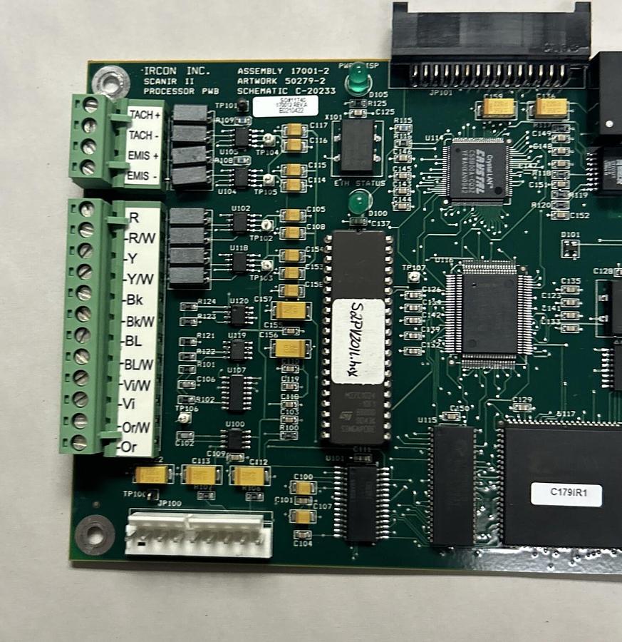 Used IRCON,17001-2,SCANIR II PROCESSOR PC BOARD ASSEMBLY