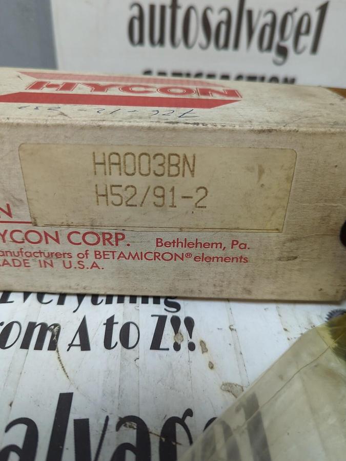 HYCON HA003BN,H52/91-2,HYDRAULIC FILTER ELEMENT NOS