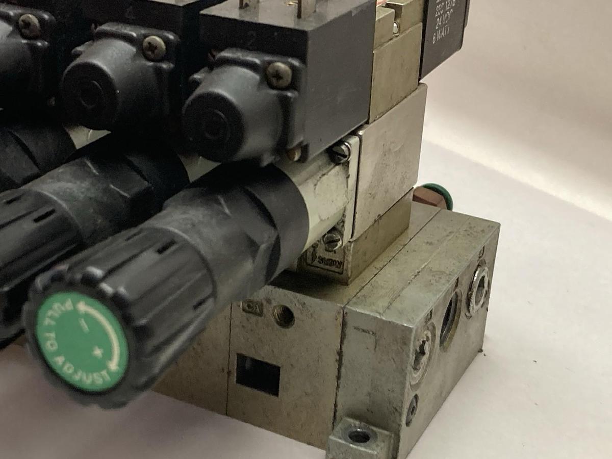 Used Numatics,041BB400M0000F,Solenoid Valve w/Sub-D Connector Block