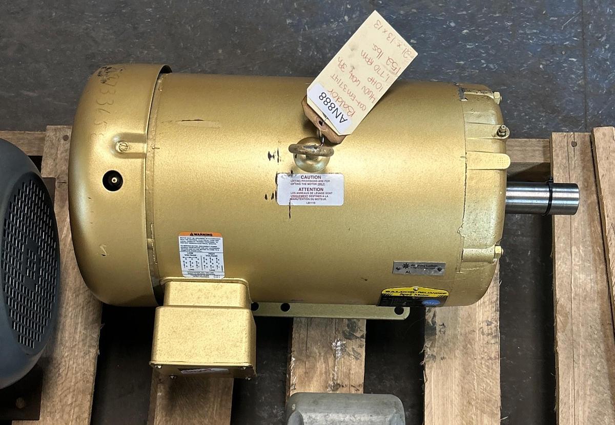 Used BALDOR,EM3714T,SUPER-E MOTOR 10HP 1770RPM 230/460V 3PH 215T FRAME