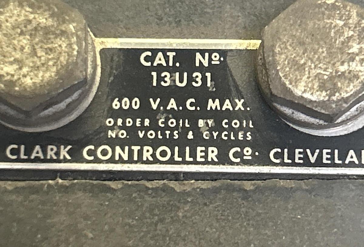 Used CLARK,13U31,CONTACTOR SIZE 1 600V