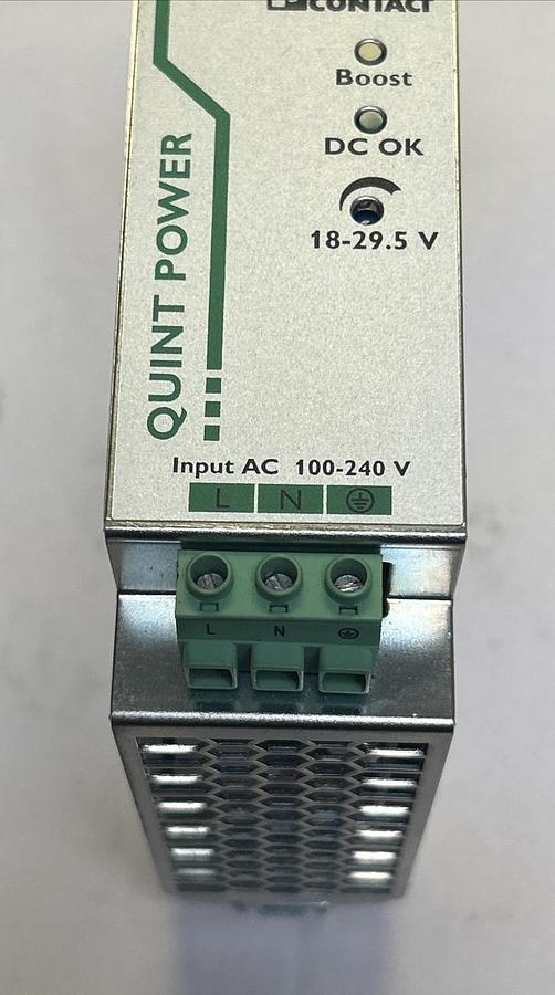 Used PHOENIX CONTACT,QUINT-PS/1AC/24DC/5,POWER SUPPLY