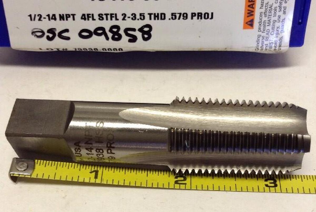 Fastcut,13410-00-F,1/2-14 NPTTool  1/2-14 NPT 4FL STFL 2-3.5  LOT OF 3