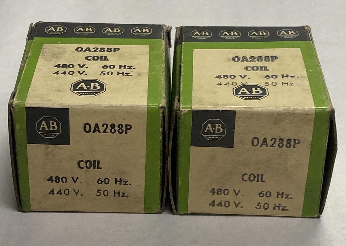 Allen-Bradley,0A288P,Coil 480V 60HZ Lot Of 2 NOS