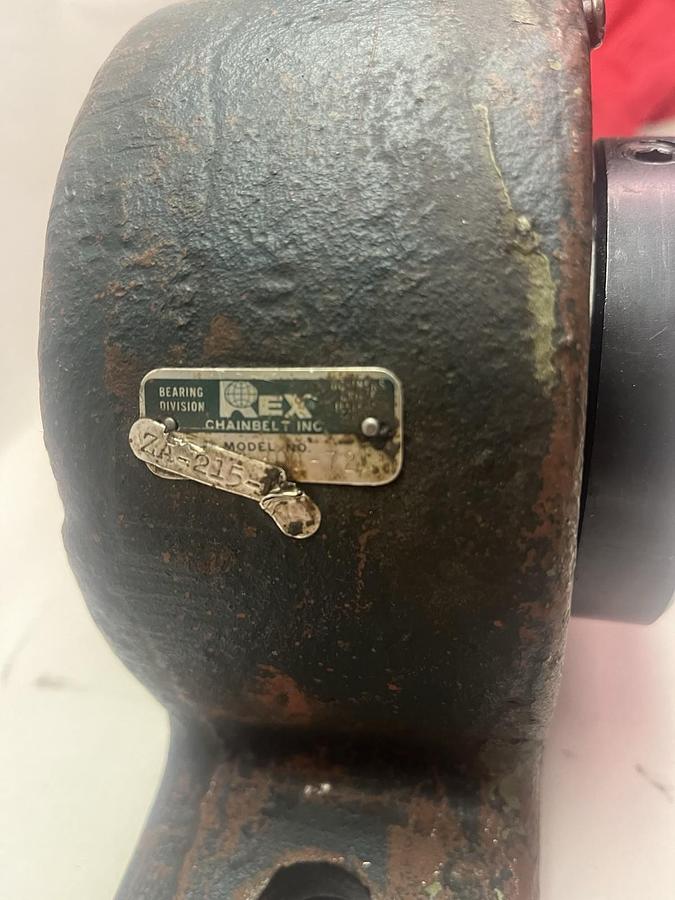 Used REXNORD,ZA-2215,PILLOW BLOCK BEARING 2-15/16" BORE