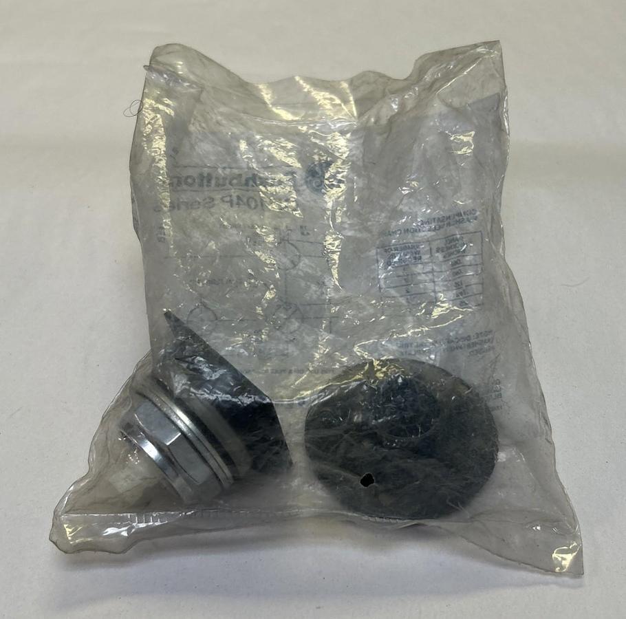 GENERAL ELECTRIC,CR104P,BLACK MUSHROOM HEAD PUSH BUTTON NOS