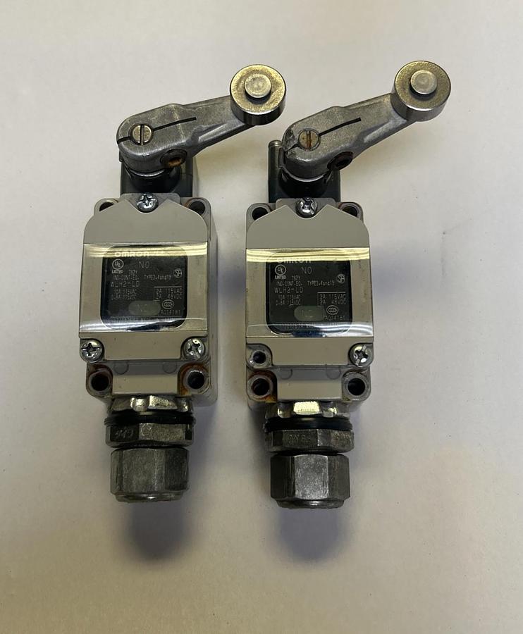 Used OMRON,WLH2-LD,LIMIT SWITCH LOT OF 2