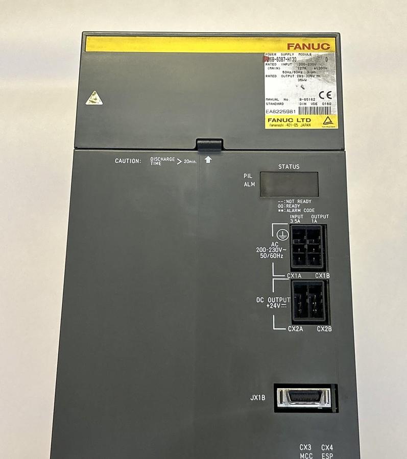 Used FANUC,AO6B-6087-H130,POWER SUPPLY MODULE