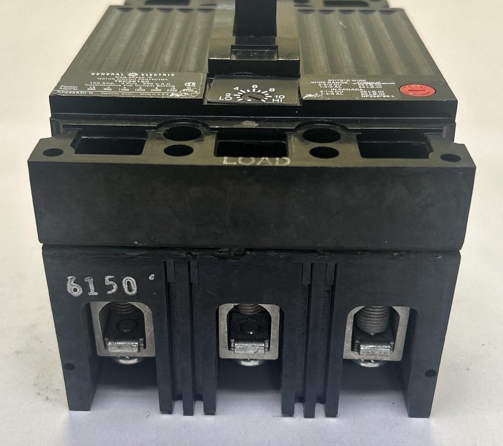 Used GENERAL ELECTRIC,TEC36150,CIRCUIT BREAKER 150A 600V 3P