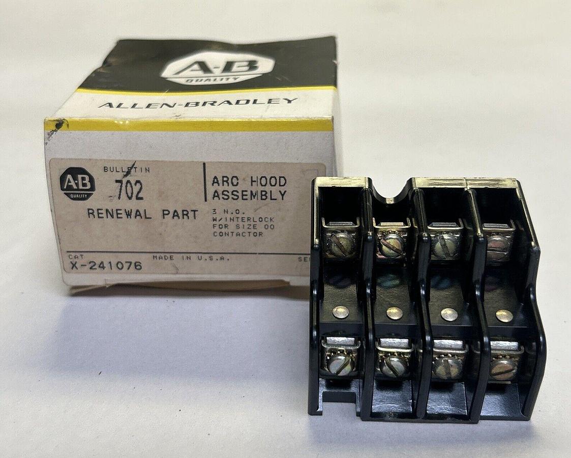 ALLEN-BRADLEY,X-241076,CONTACT BLOCK SIZE 00 NOS