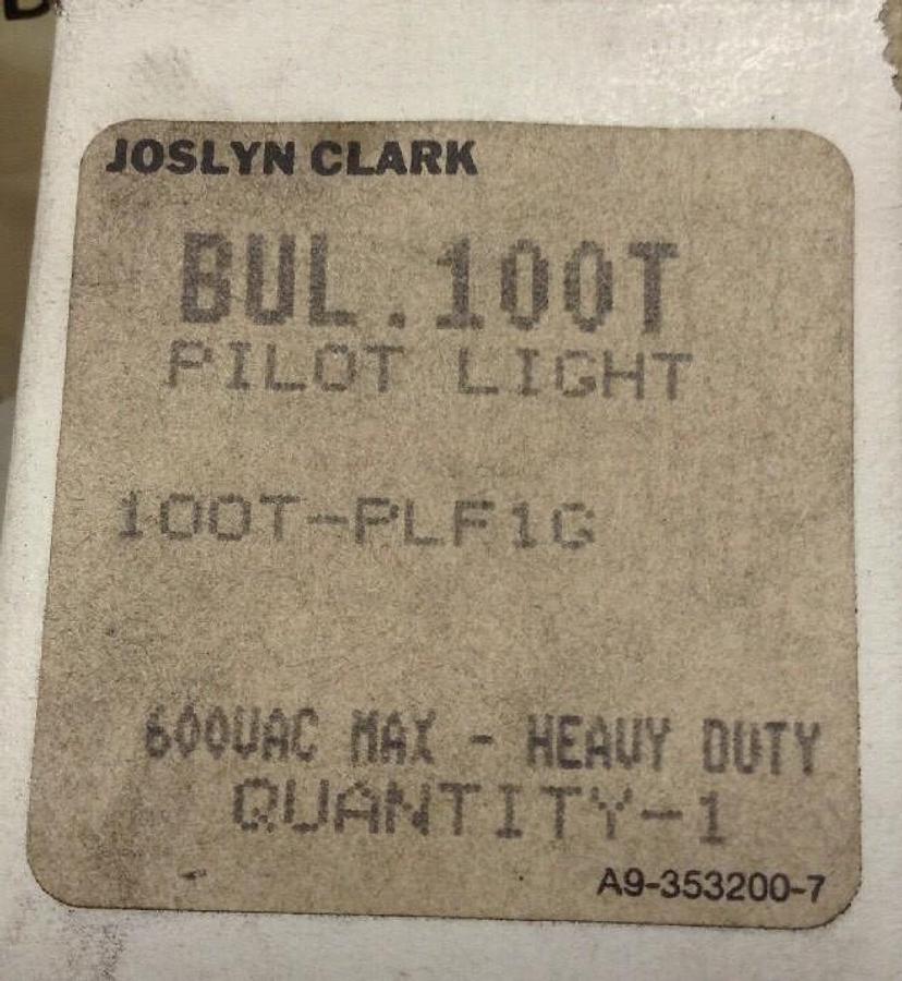Josylyn Clark,100T-PLF1G,Pilot Light 120V LOT OF 5