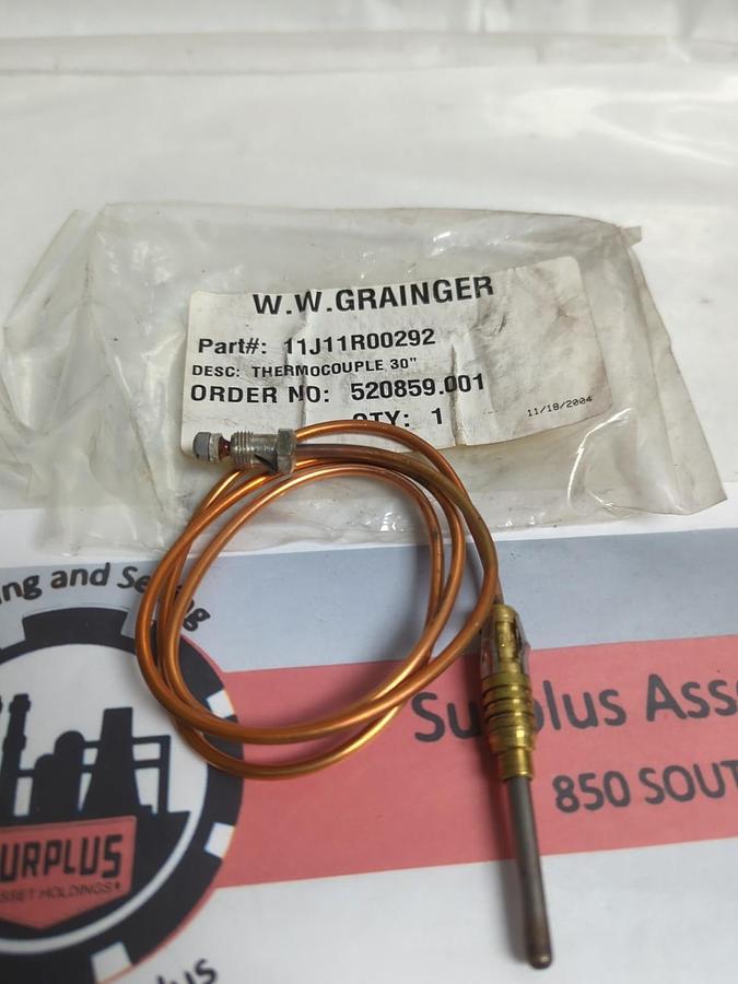 GRAINGER,11J11R00292,THERMOCOUPLE 30 INCH 0321-039A NOS