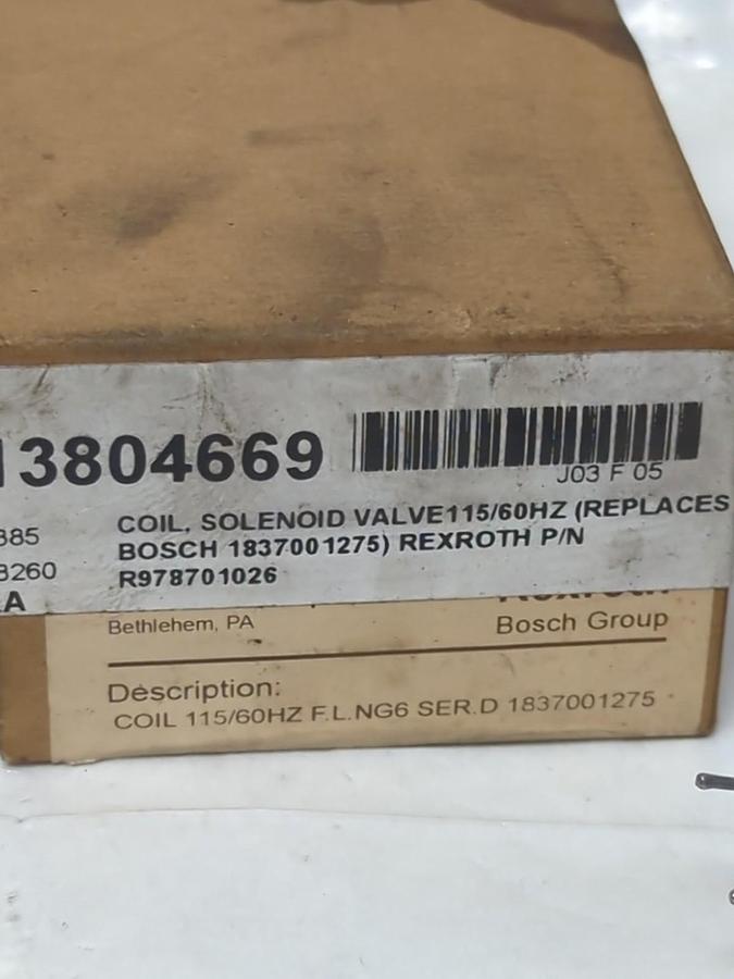 REXROTH,R97871026,COIL 115/60HZ F.L. NG6 SERIES D NOS