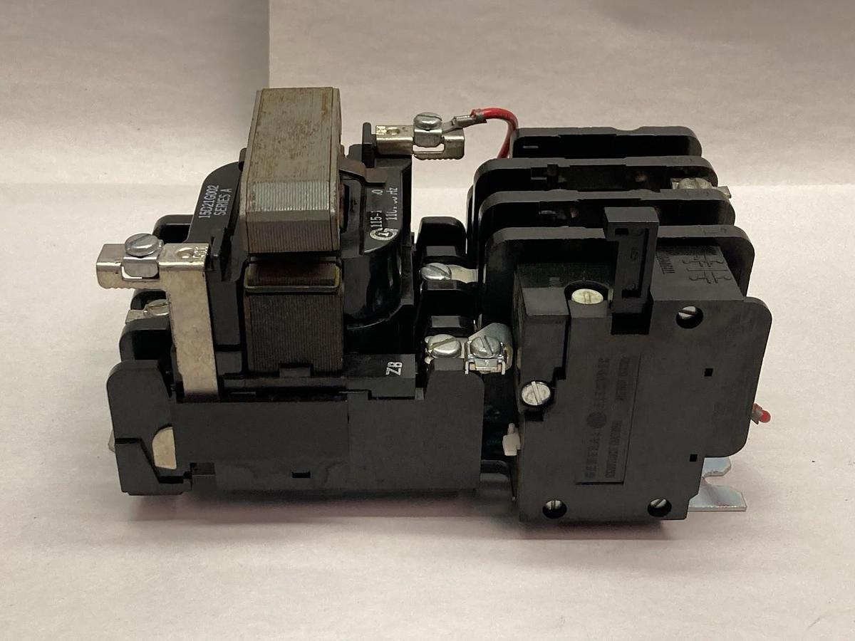 Used General Electric,NEMA B600,Contactor 110V 50/60Hz Series A