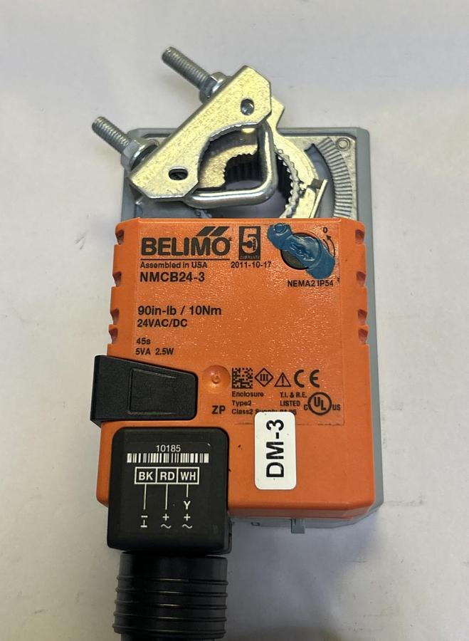 Used BELIMO,NMCB24-3,DAMPER ACTUATOR 90IN-LB