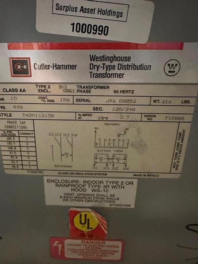 Used Cutler Hammer 15