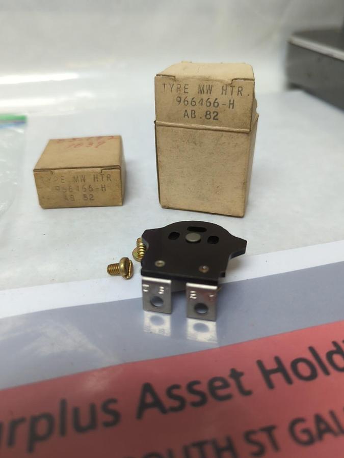 WESTINGHOUSE,966 466-H,TYPE MW OVERLOAD THERMAL HEATER RELAY LOT OF 2 NOS