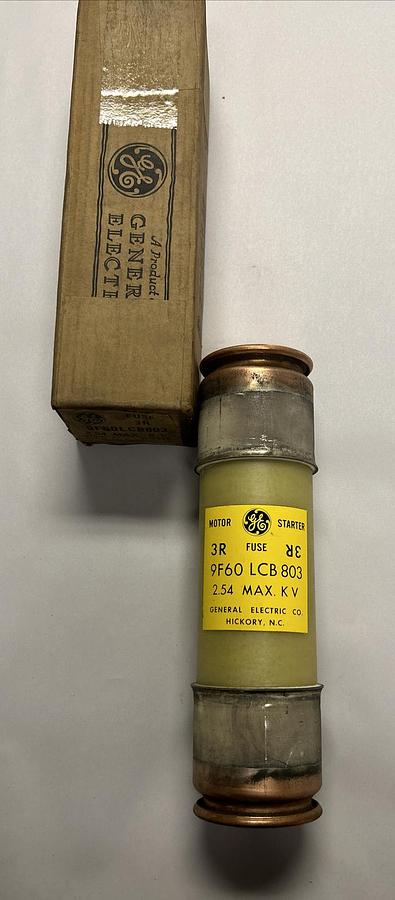 GENERAL ELECTRIC,9F60LCB803,FUSE 2.54KV MAX 60HZ NOS