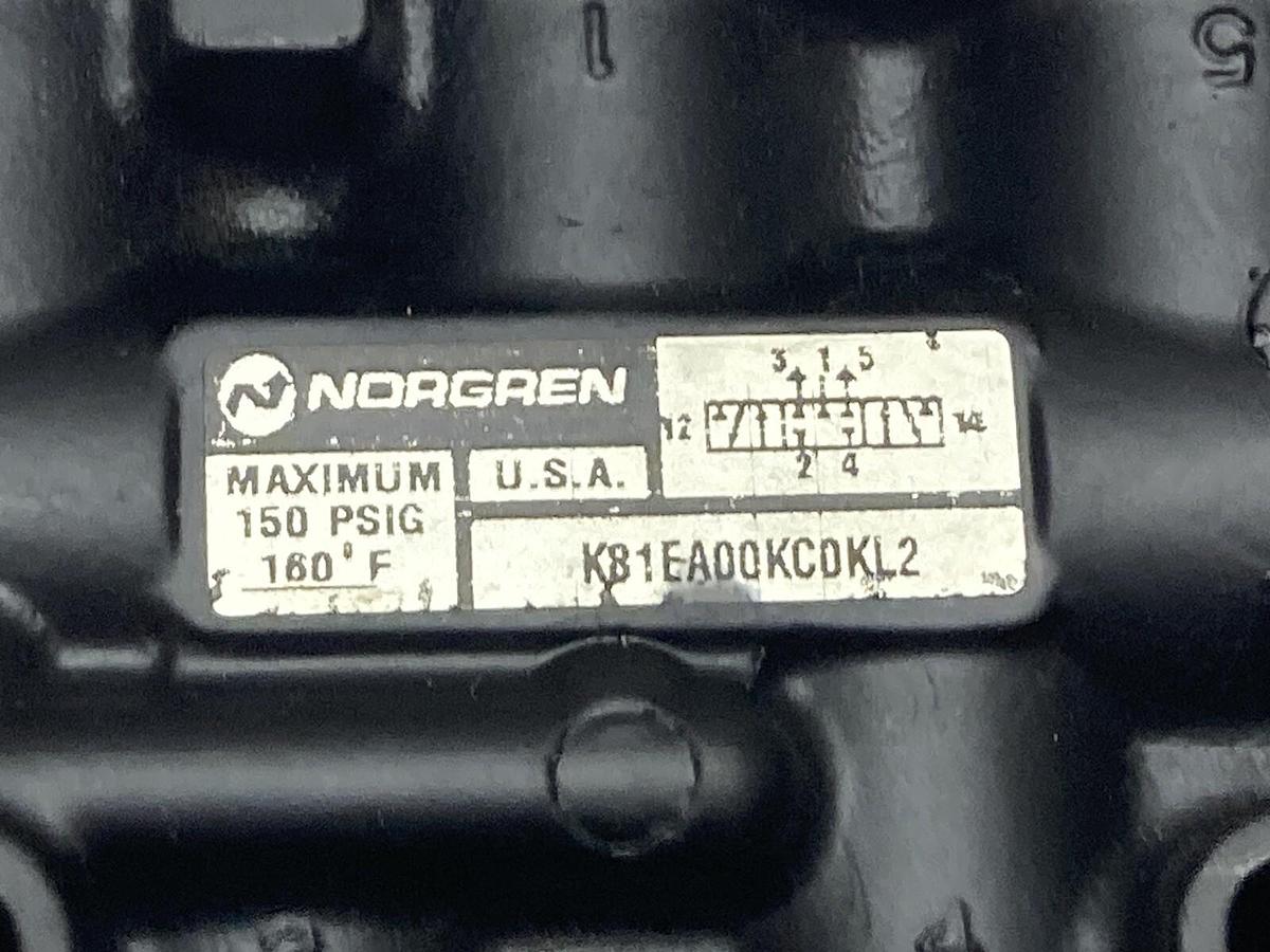 Used Norgren,K81EA0QKCDKL2,5-Way Lever Actuation 150 PSIG