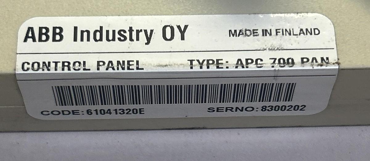 Used ABB,APC-700-PAN,CONTROL PANEL