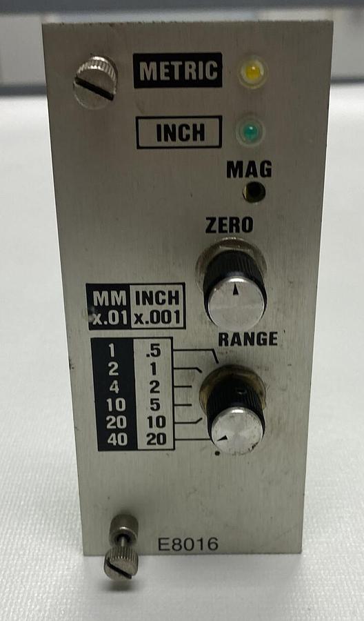 Used EDMUNDS GAGES,E8016,PLC MODULE
