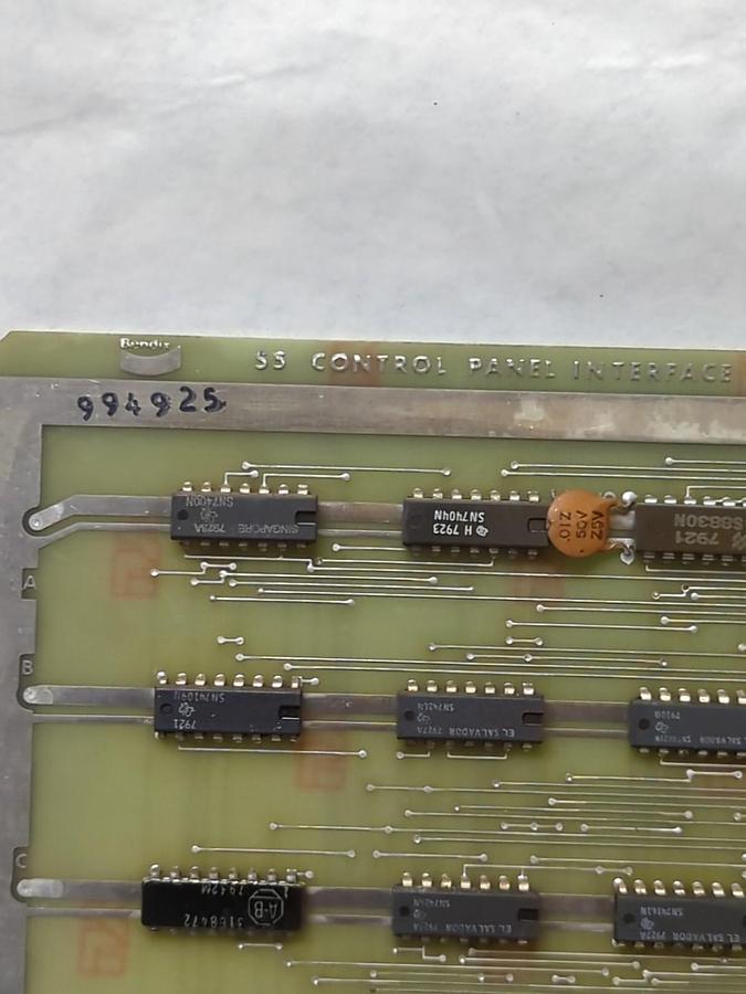 Used BENDIX,994925,S5 CONTROL PANEL INTERFACE CIRCUIT BOARD PRE-OWNED