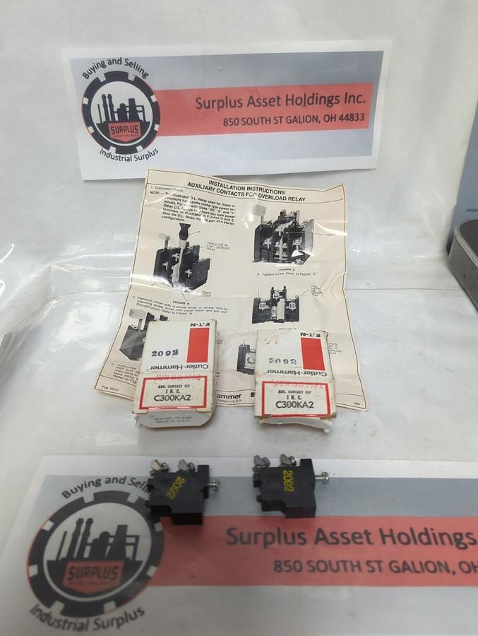 CUTLER HAMMER,C300KA2,CONTACT BLOCK LOT OF 2 NOS
