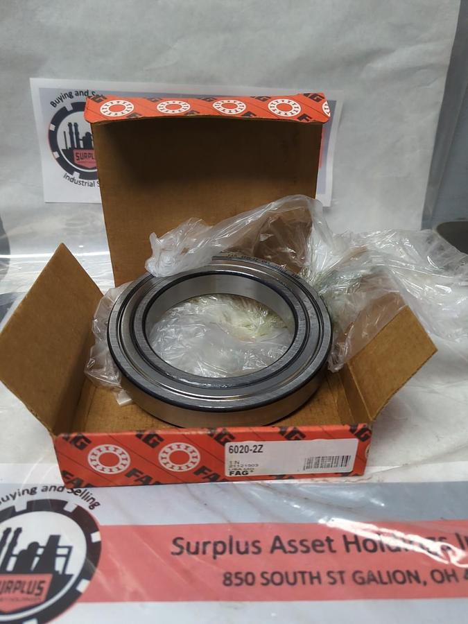 FAG,6020-2Z,DEEP GROOVE BALL BEARING NOS