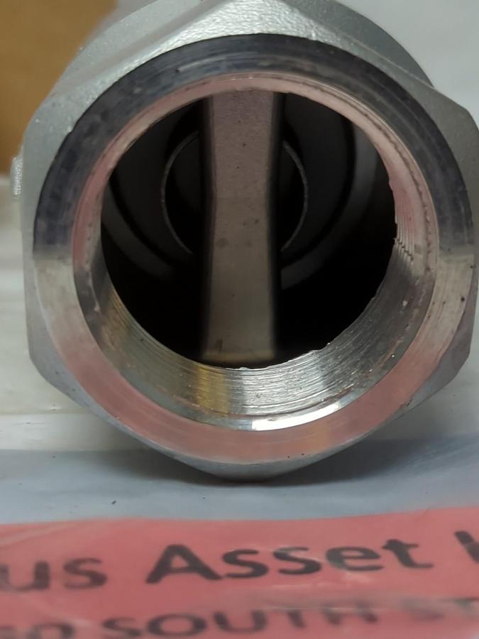 APOLLO,62-106-01,SS BALL CHECK VALVE 1-1/4 INCH F X 1-1/4 INCH F NOS