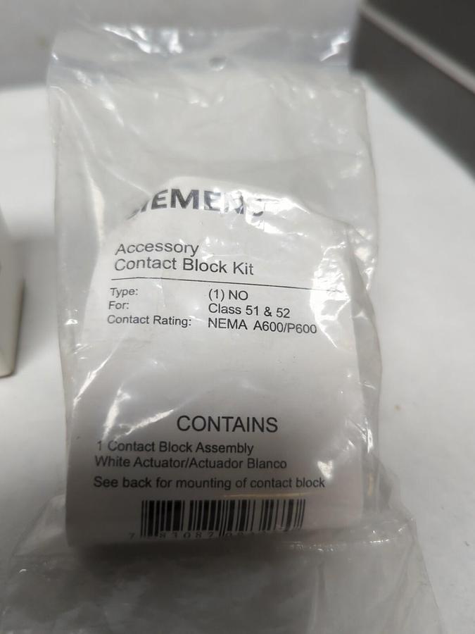 RELIANCE ELECTRIC-SIEMENS,66458-R,CONTACT BLOCK 52BAK NEW