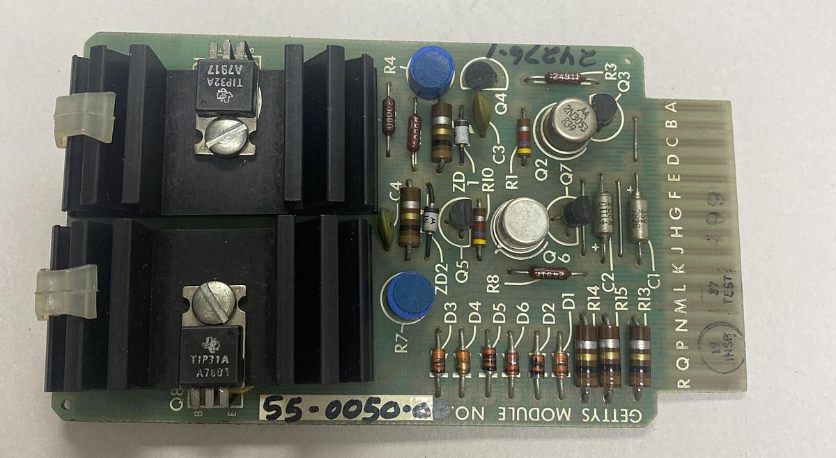 Used GETTYS,55-0050-00,SERVO SUPPLY BOARD